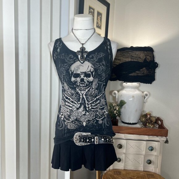 Y2k Butterfly Tie Dye Baby Tee - Picture 1 of 4